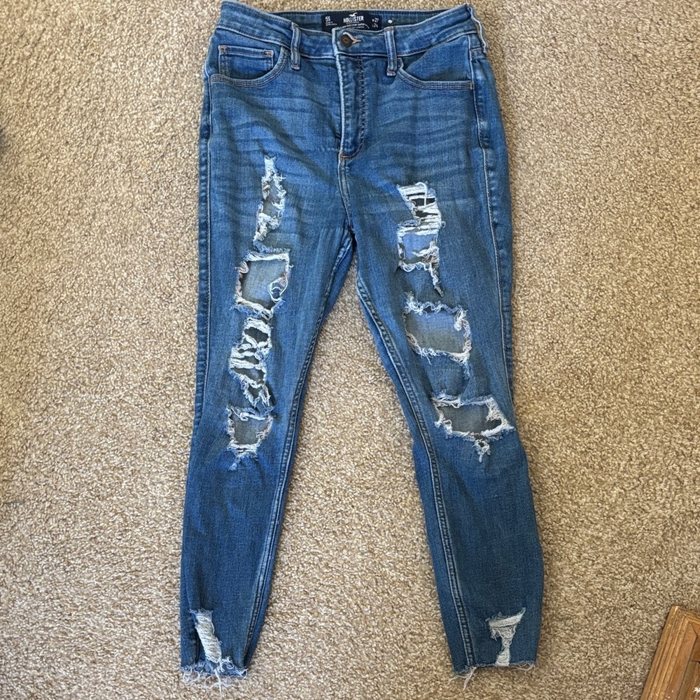 Hollister Distressed Blue Jeans
